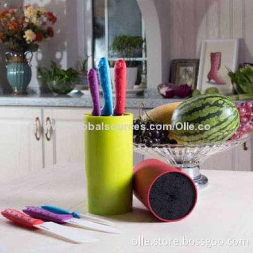 Ceramic Knife Set with PP Universal Block